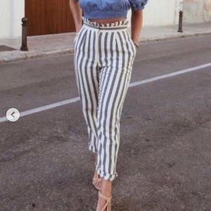 PinStripe ruffle pants